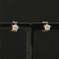 Boucles d'oreilles Cianfrone Gioielli Femme in Or blanc Diamante 0.30 Ct OROR-2-198 - OROR-2-198